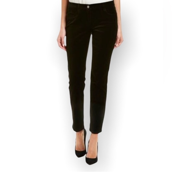 BROOKS BROTHERS 346 Natalie Fit Women’s Black Velvet Straight Leg Slacks Sz 8 - Picture 11 of 11